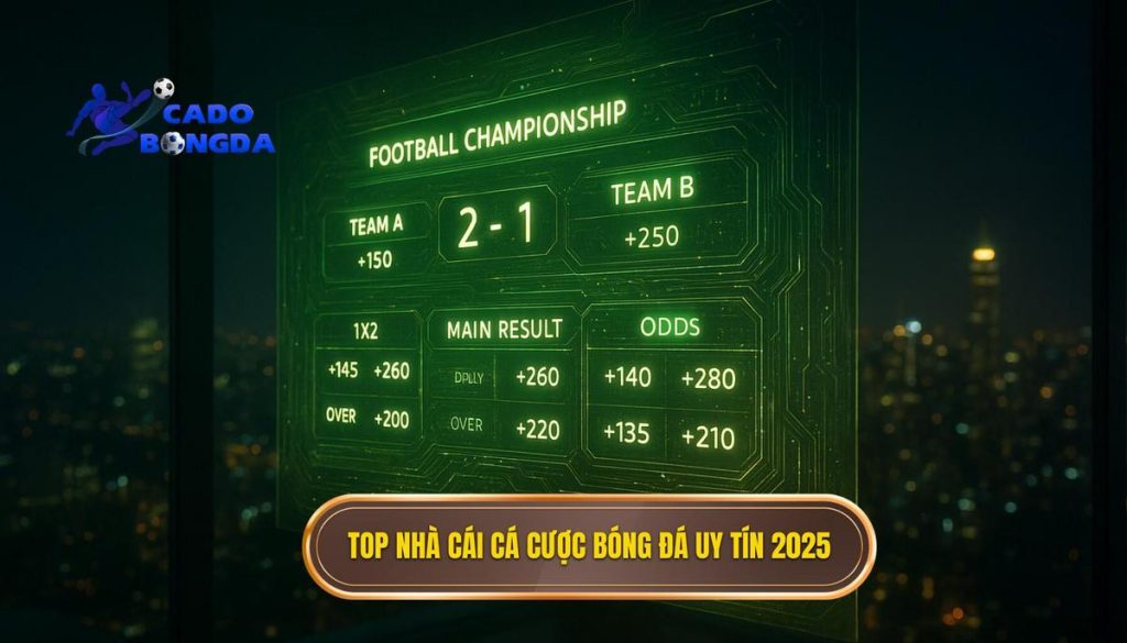 top nhà cái cá cược bóng đá uy tín 2025