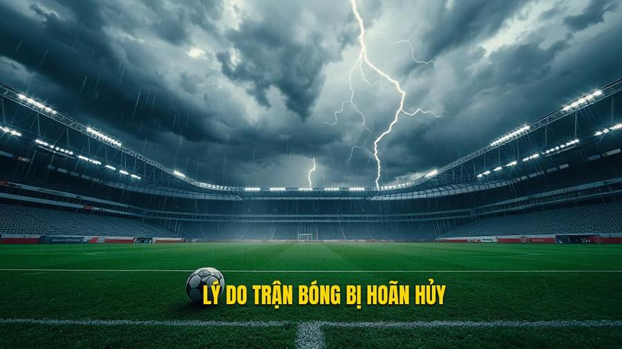 Lý do trận bóng bị hoãn hủy