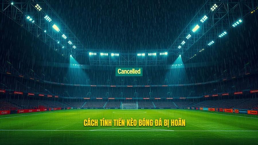 Cách tính tiền kèo bóng đá bị hoãn