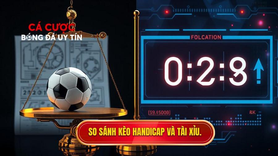 So sánh kèo Handicap và Tài Xỉu.