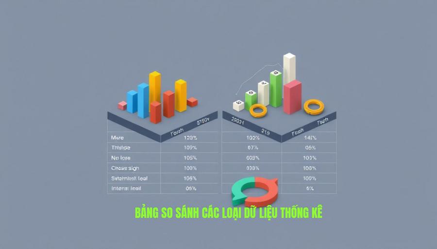 Bảng so sánh các loại dữ liệu thống kê phổ biến